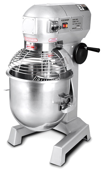 B30B 30L food mixer with 14.5KG capacity, protective cover, and 3-speed settings for commercial use.