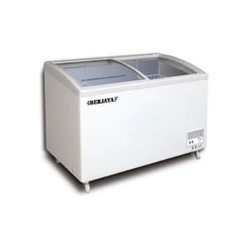 BERJAYA BJY-CFGD350 213L glass sliding door freezer Tanzania retail