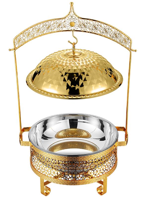 DZW-DL280 golden four-leaf diamond chafing dish 8.0L Tanzania