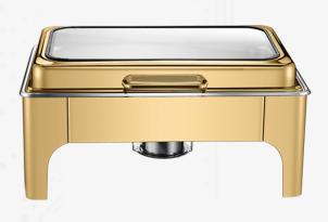 DZW-G323 rectangular golden chafing dish 9.0L Tanzania