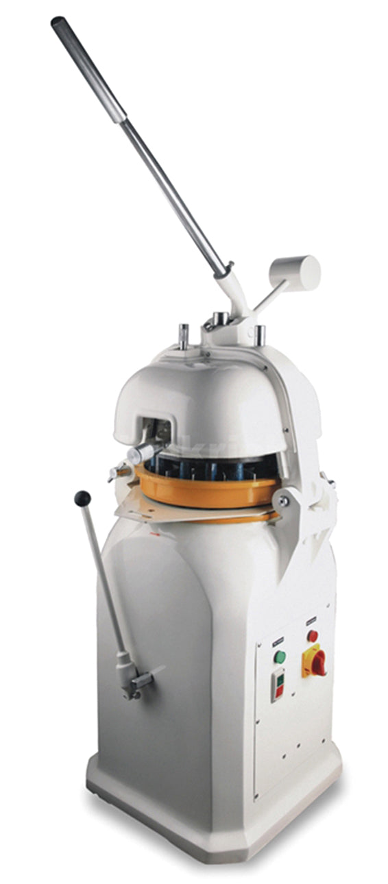 FK-30 semi-automatic dough rounder and divider for commercial bakery use.