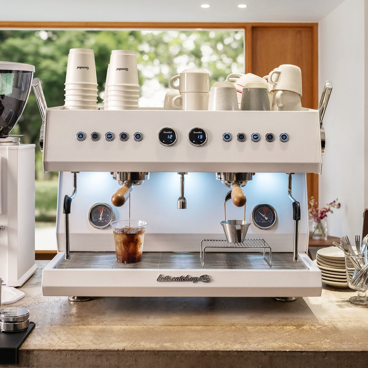 White G3211A commercial espresso machine for restaurants in Tanzania