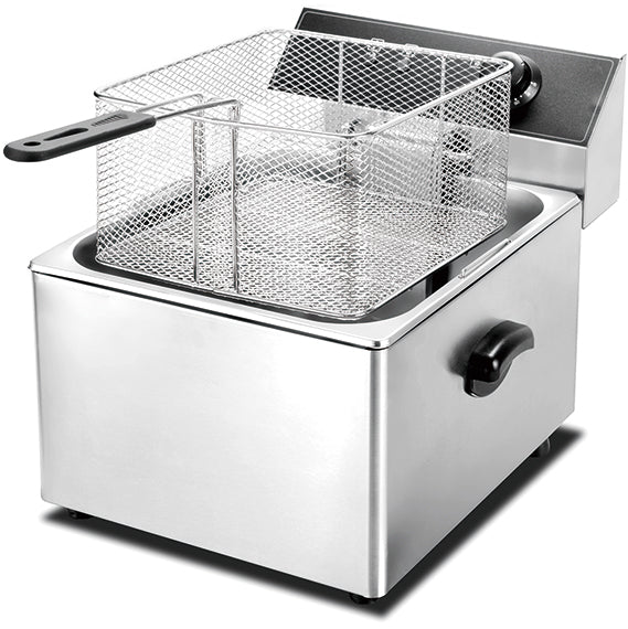 HEF-11L - 1-Tank 1-Basket Electric Fryer 11L - Commercial.