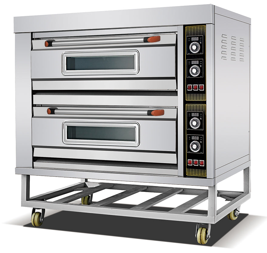 HEO-22 2-Deck 2-Tray Manual Electric Oven for commercial baking.