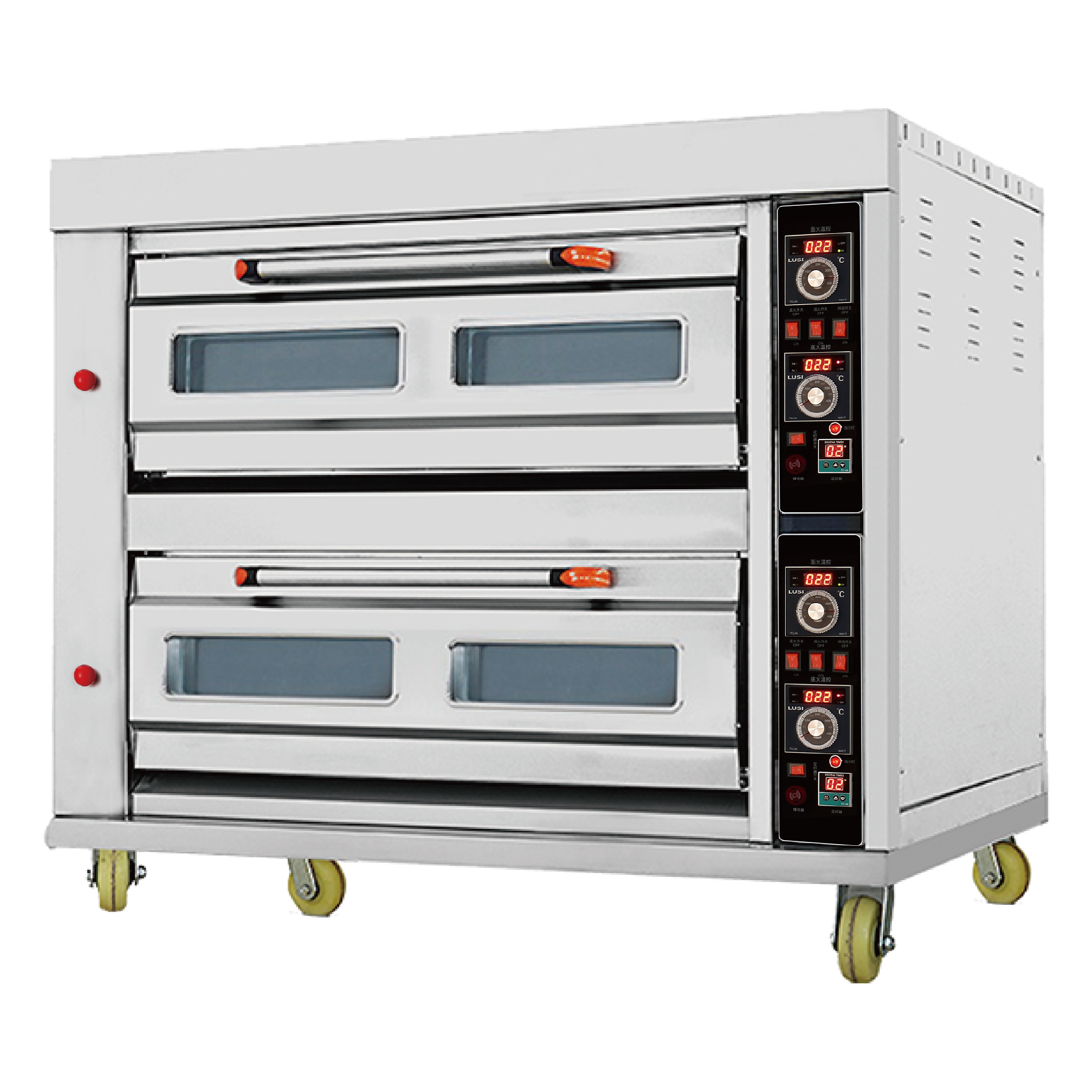 HGB-206Q – 6 Tray – 2 Deck Gas Deck Oven – Commercial.