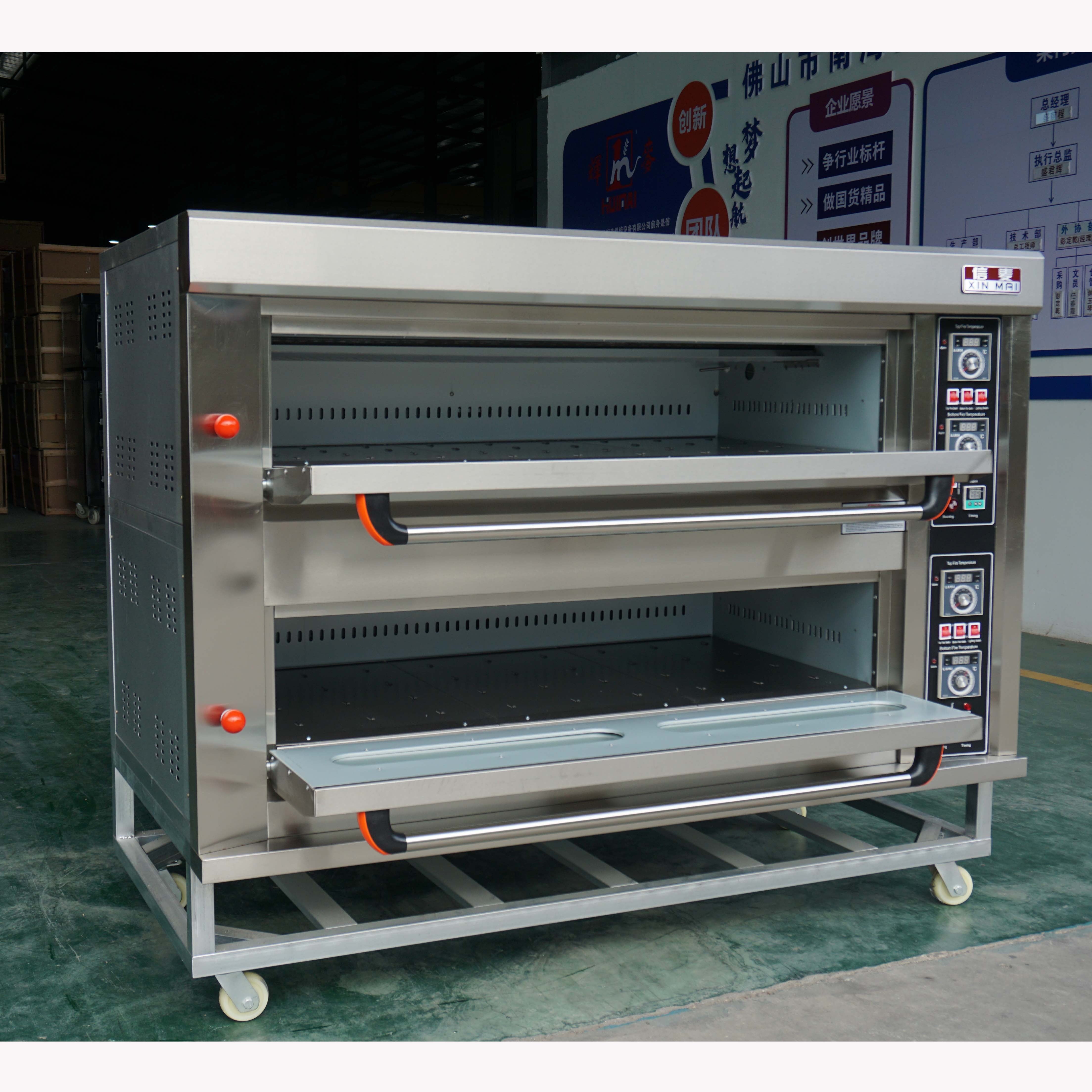 HGB-206Q – 6 Tray – 2 Deck Gas Deck Oven – Commercial.