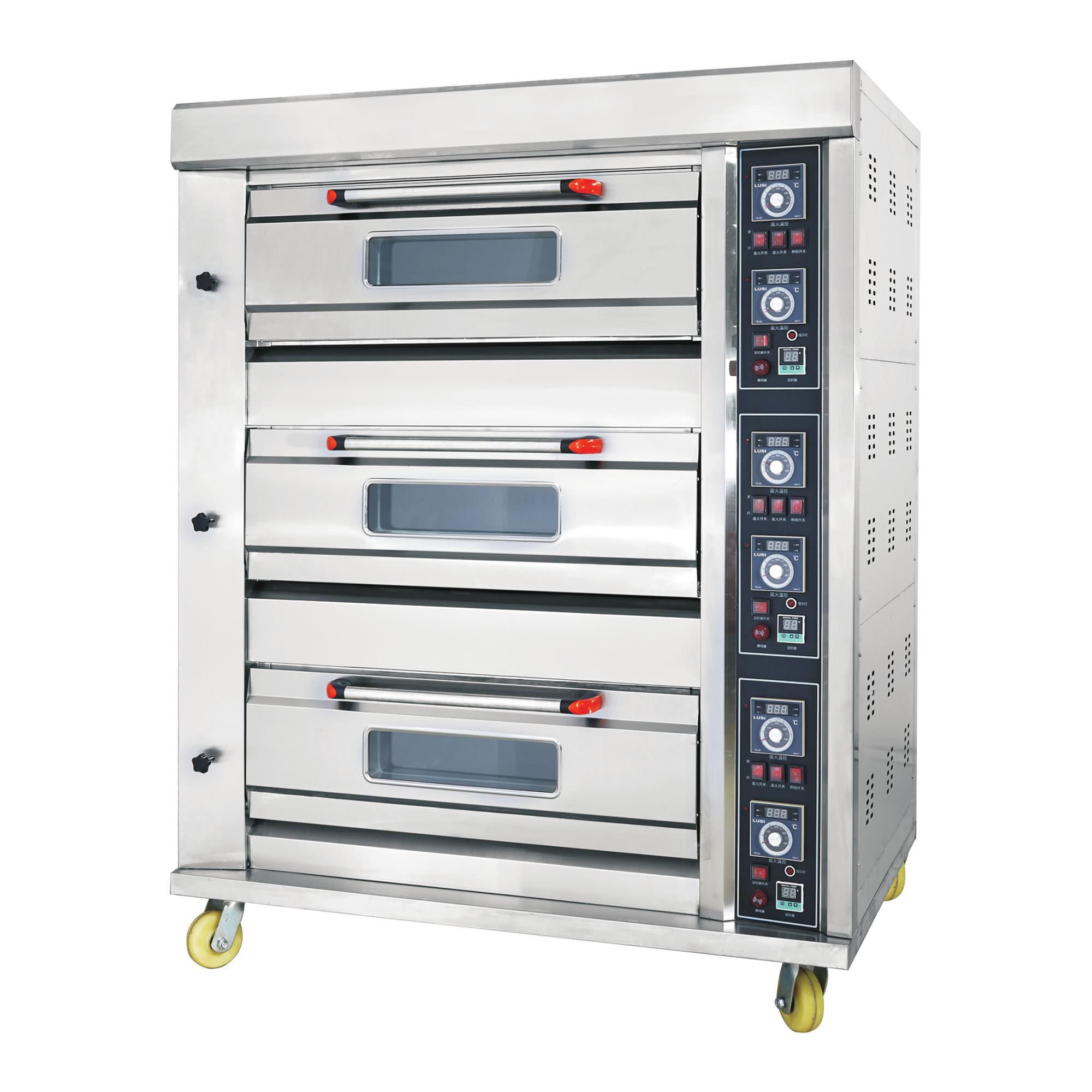 HGB-60Q – 6 Tray – 3 Deck Gas Deck Oven – Commercial.