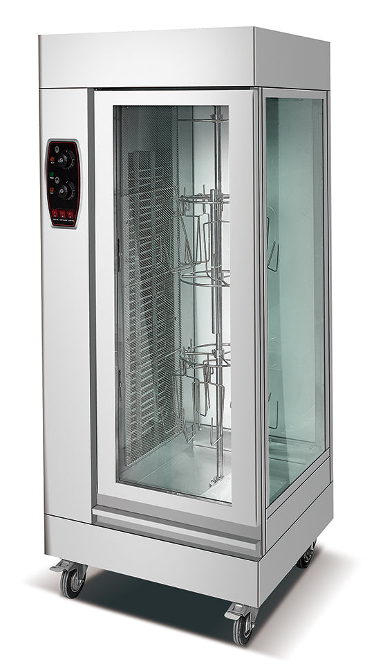 HGJ-306 - Gas Rotisserie with 12 Hangers for 12-24 Chickens - Commercial.