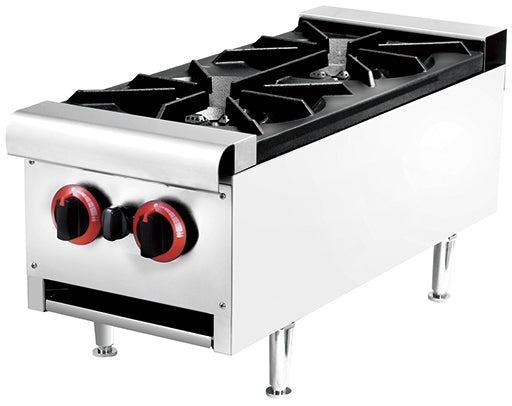 HGS-2 - Double-Burner Gas Stove - 53,000 BTU - Commercial.
