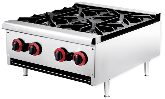 HGS-4 - Four-Burner Gas Stove - 86,000 BTU - Commercial.