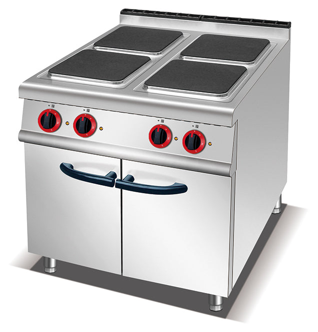 HSQ-912C 4-plate electric cooker with cabinet, commercial-grade.