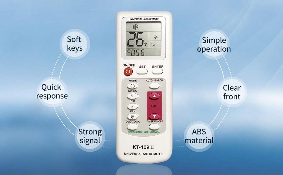 KT-109 II universal AC remote – smart control HVAC accessory Tanzania