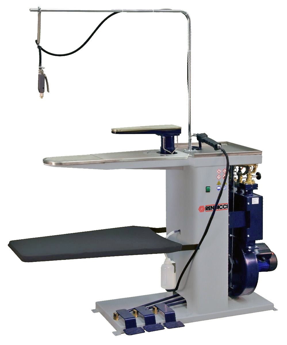 Renzacci commercial spotting machine for precise stain removal.