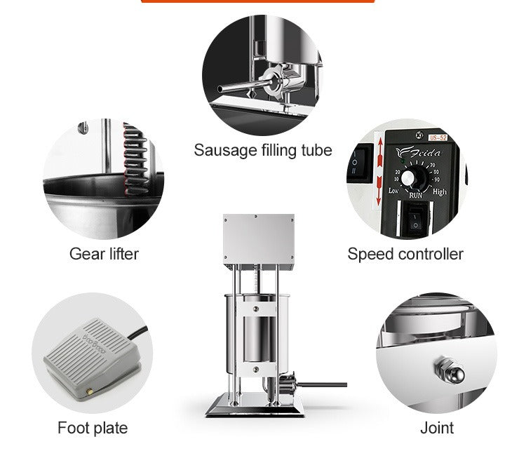 TV-10LE – 10L – Electric Sausage Filler – Commercial.