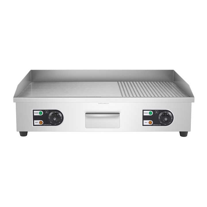 WG-822 - Half Grooved Half Flat Electric Griddle - Commercial.