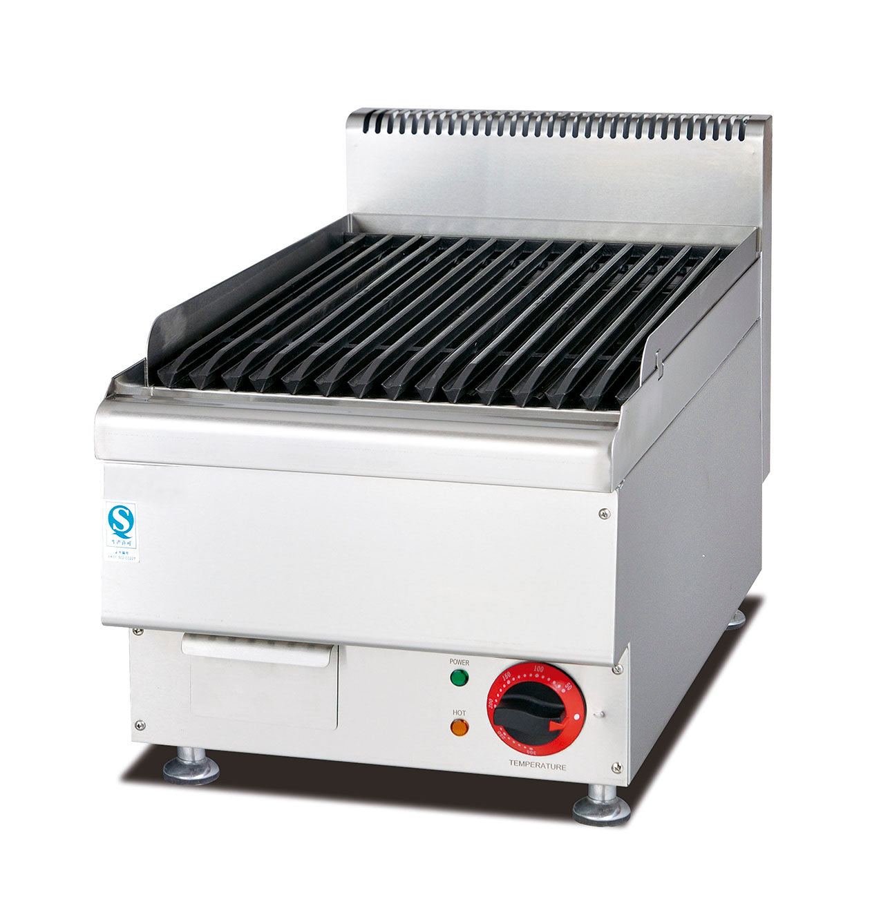 WG-EB-649 – Countertop Electric Lava Rock Grill – 3.9 kW Commercial.