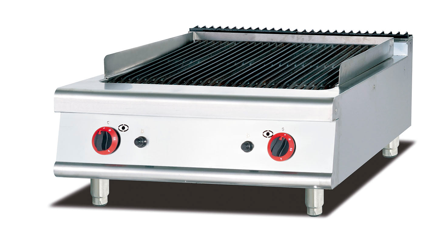 WG-GB-789-1 – 54,592 BTU – Countertop Gas BBQ Lava Rock Grill – Commercial.
