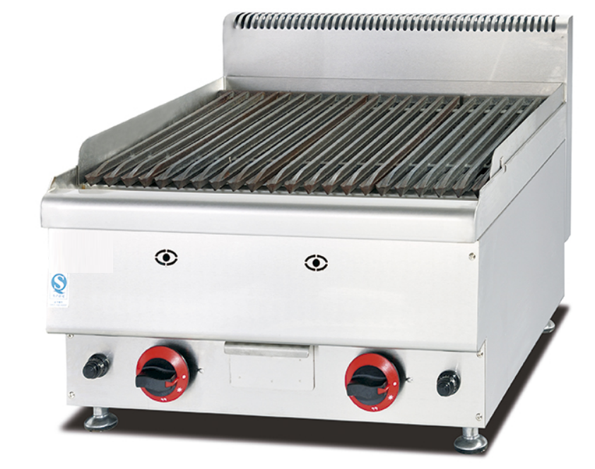 WG-GH-569 – Countertop Gas Lava Rock Grill – LPG Commercial.