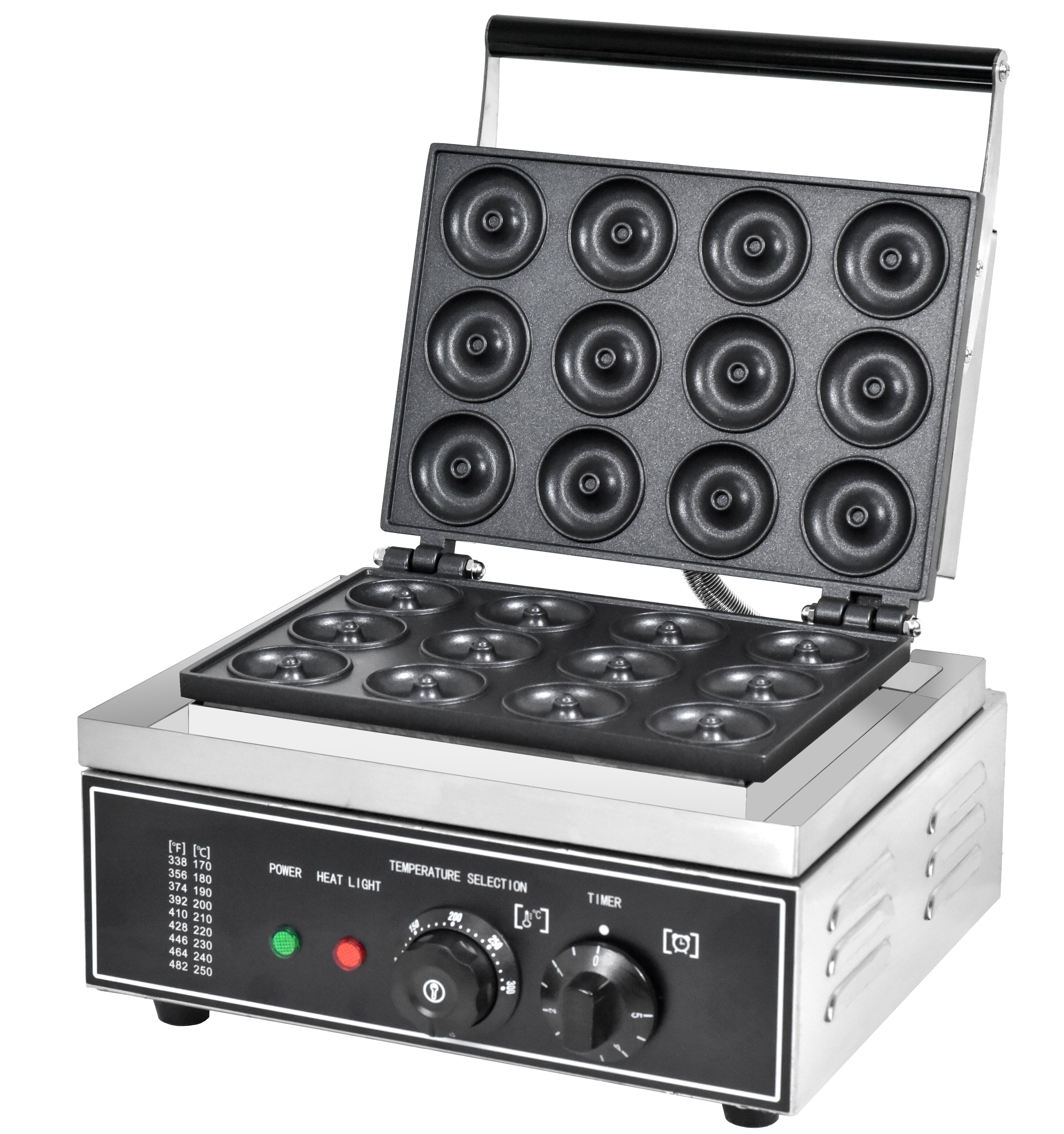 WG-HF-DM12 12-grid electric donut maker for commercial kitchens in Tanzania