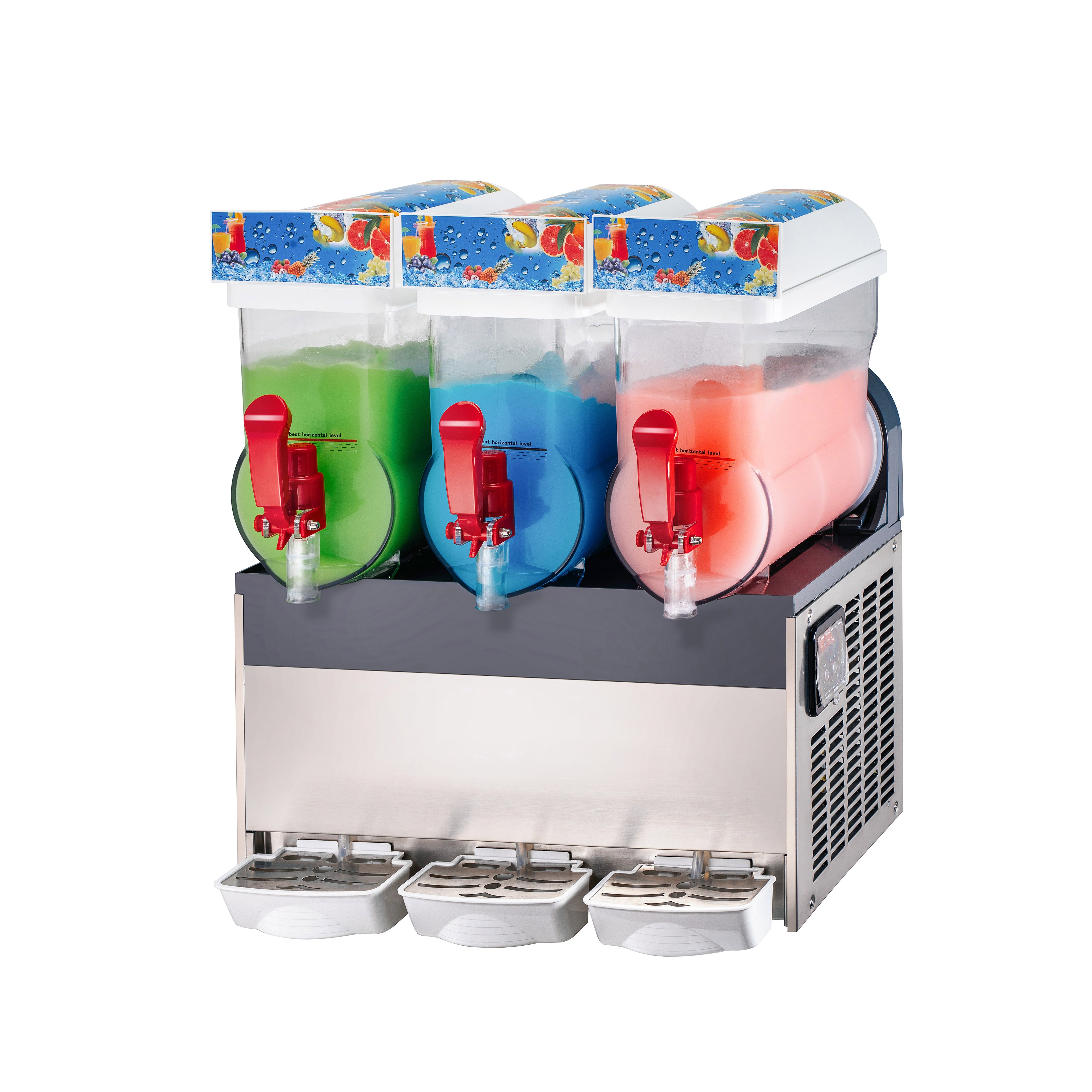 WG-XRJ15L×3 triple head slush machine 45L commercial beverage equipment Tanzania