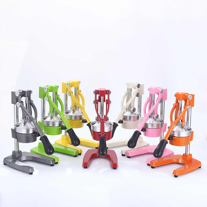 WM-1158 hand juicer, commercial-grade with cast iron, aluminum alloy, and stainless steel construction.