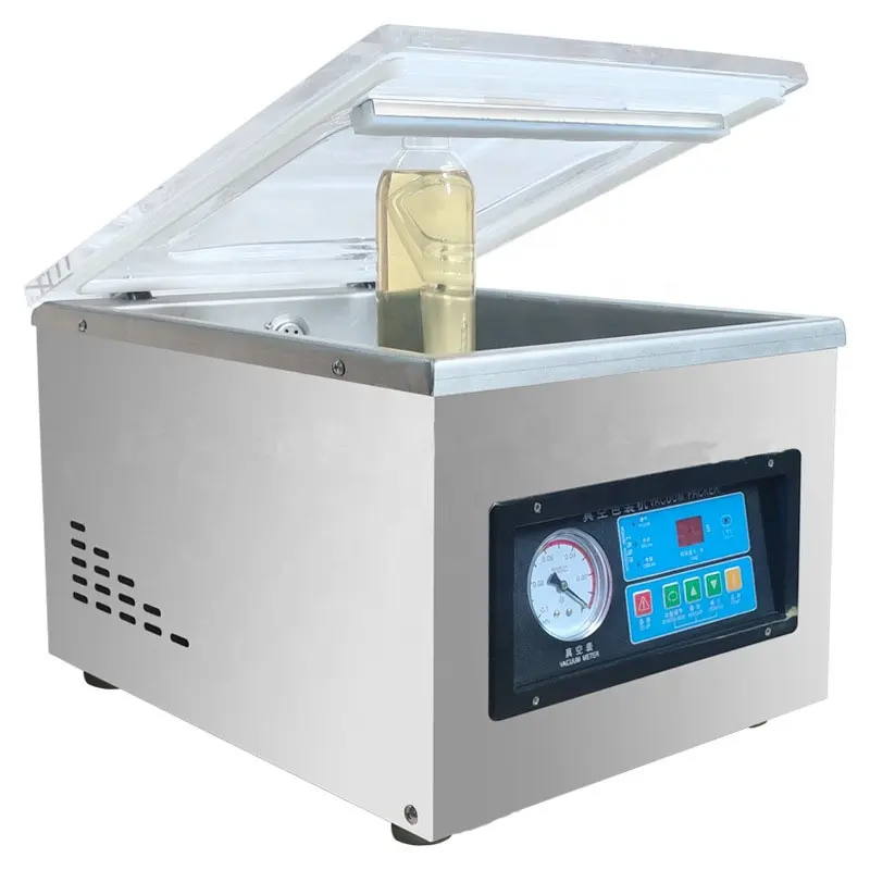 DZ-260C - Vacuum Packing Machine (260mm Sealing Length, Stainless Steel Chamber) - Commercial.