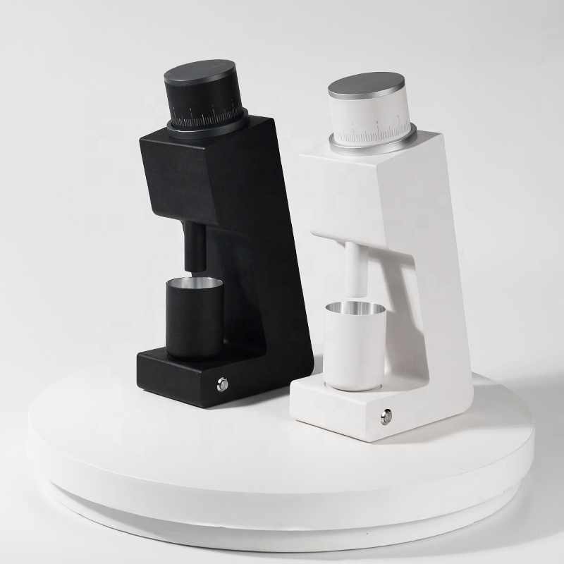 005 tilted bean grinder aluminum alloy black and white Tanzania cafés