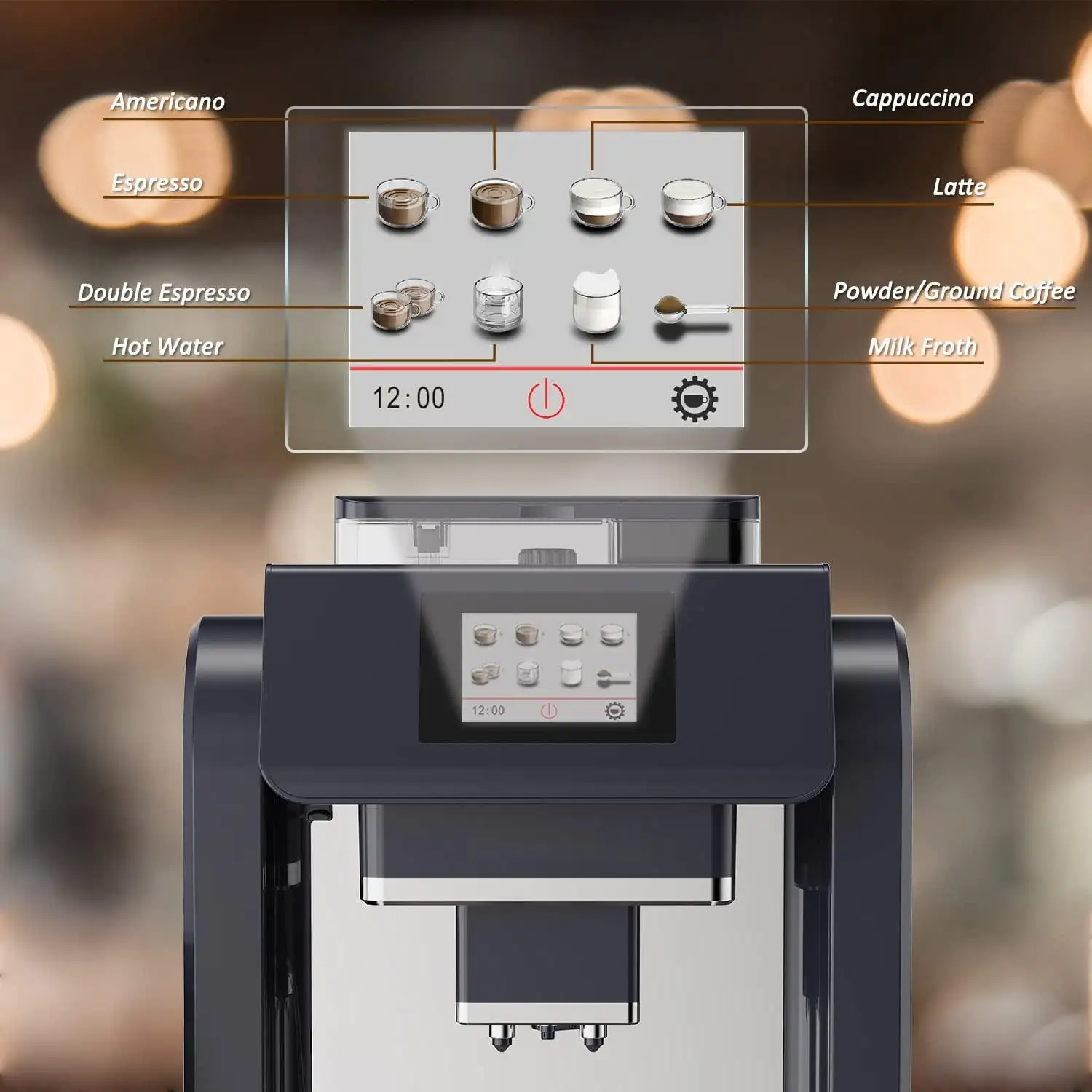 ME-717 19-bar espresso maker with graphic touch display Dar es Salaam