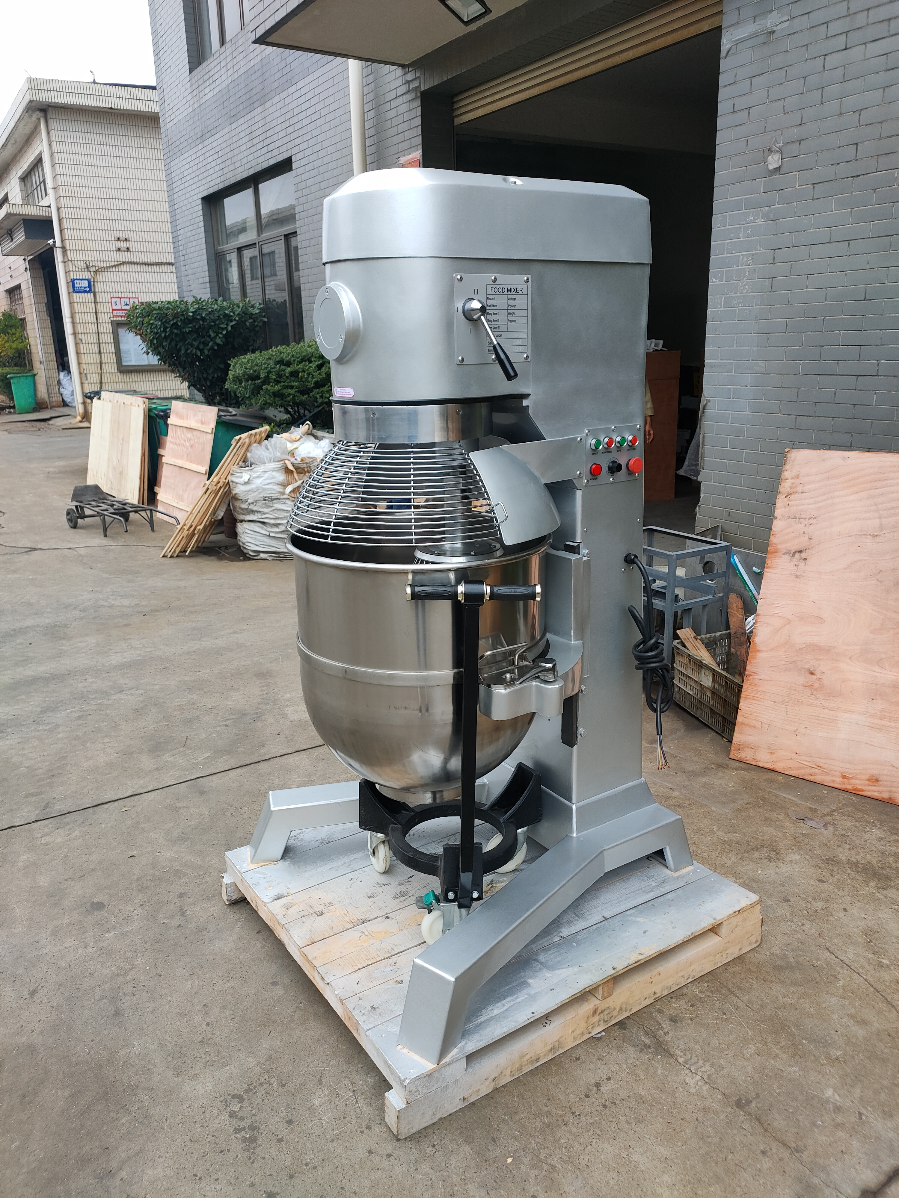 WG-B150 150L heavy-duty food mixer with trolley Tanzania