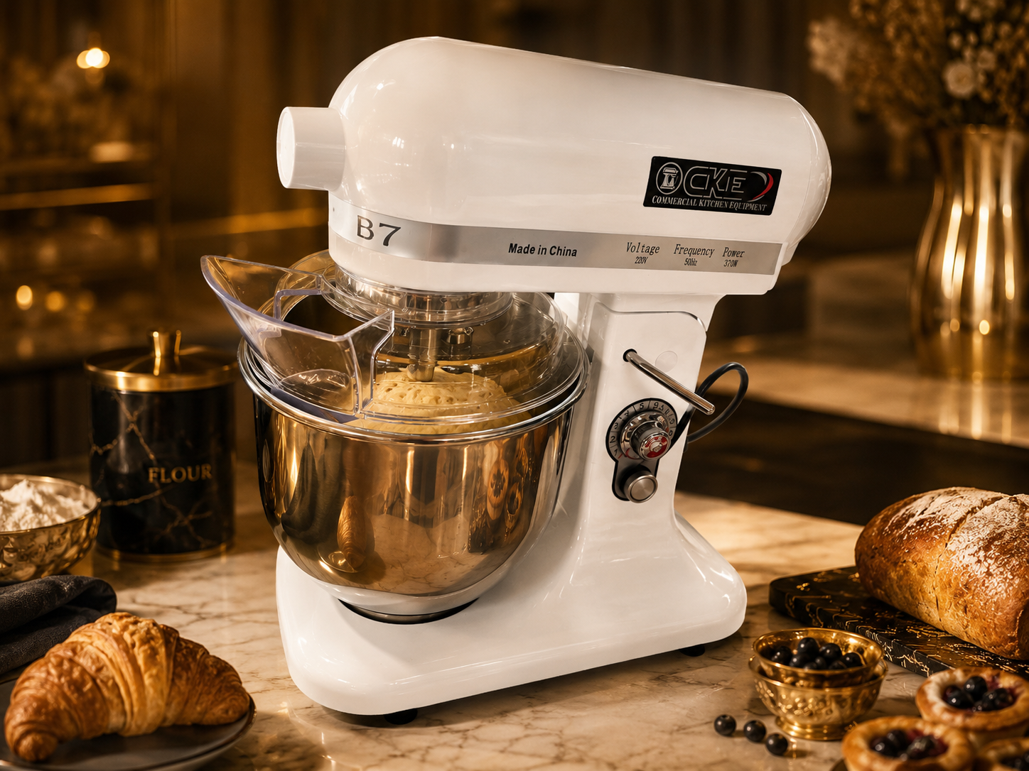 WG-B7 7L Commercial Food Mixer with Cover – commercial kitchen equipment Tanzania