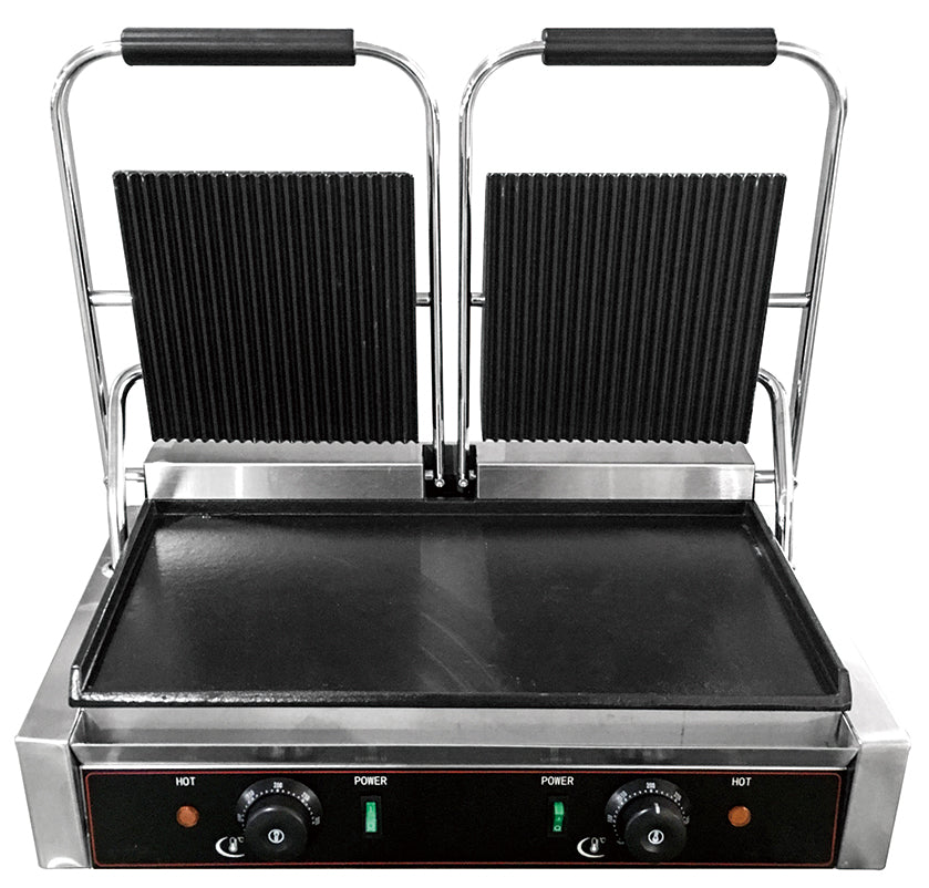 HEG-813EA - Electric Contact Grill (Up Grooved, Down Flat) - Commercial.