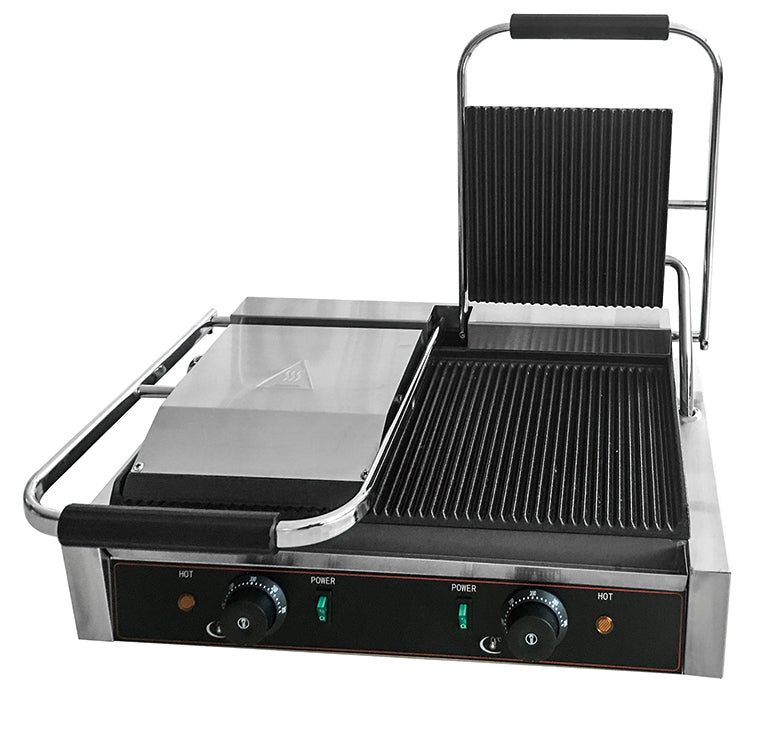 HEG-813 - All Grooved Electric Contact Grill - Commercial.