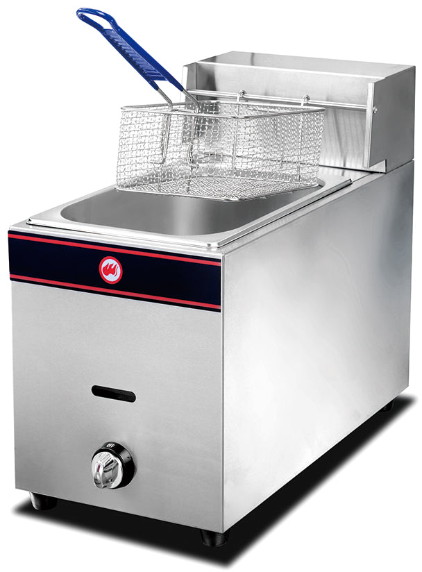 HGF-71 - 1-Tank 1-Basket Gas Fryer 15L - Commercial.