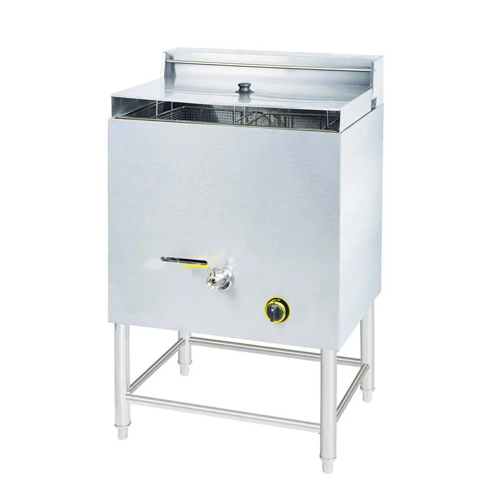 HGF-75 double tank gas fryer commercial kitchen equipment Tanzania