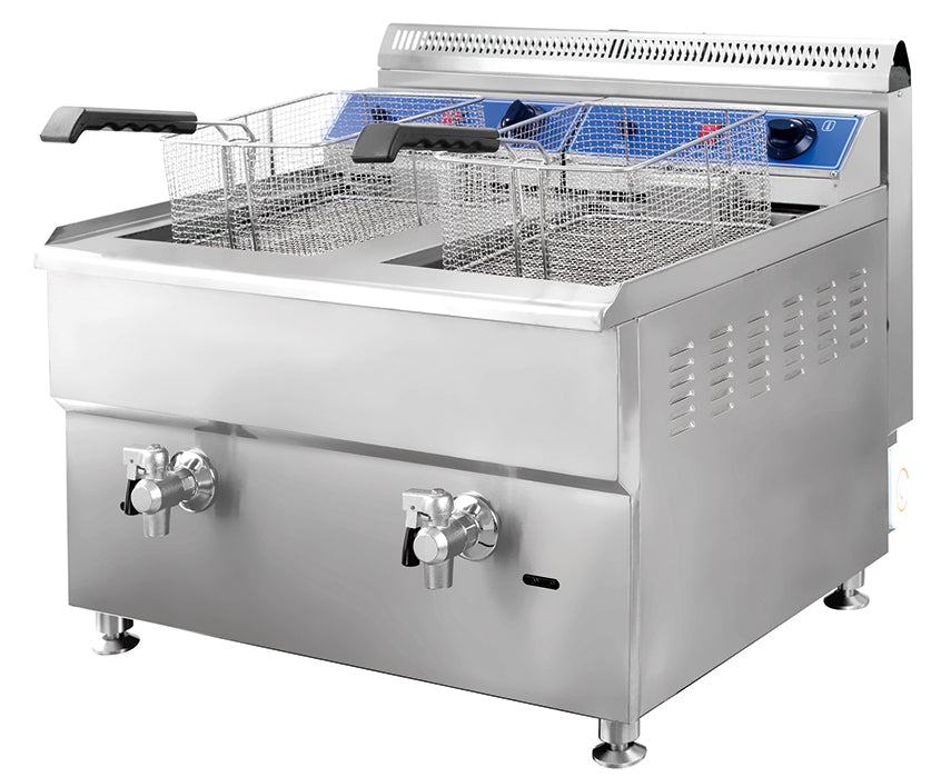 HGF-780 double tank gas fryer commercial kitchen equipment Tanzania