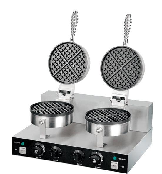 HWB-2R - 2-Plate Rotary Waffle Baker (3.2KW, Teflon Plates) - Commercial.
