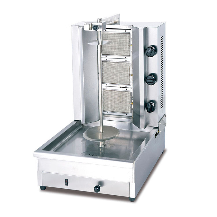 WG-800 – 15kg – Gas Kebab Machine 3 Burners – Commercial.