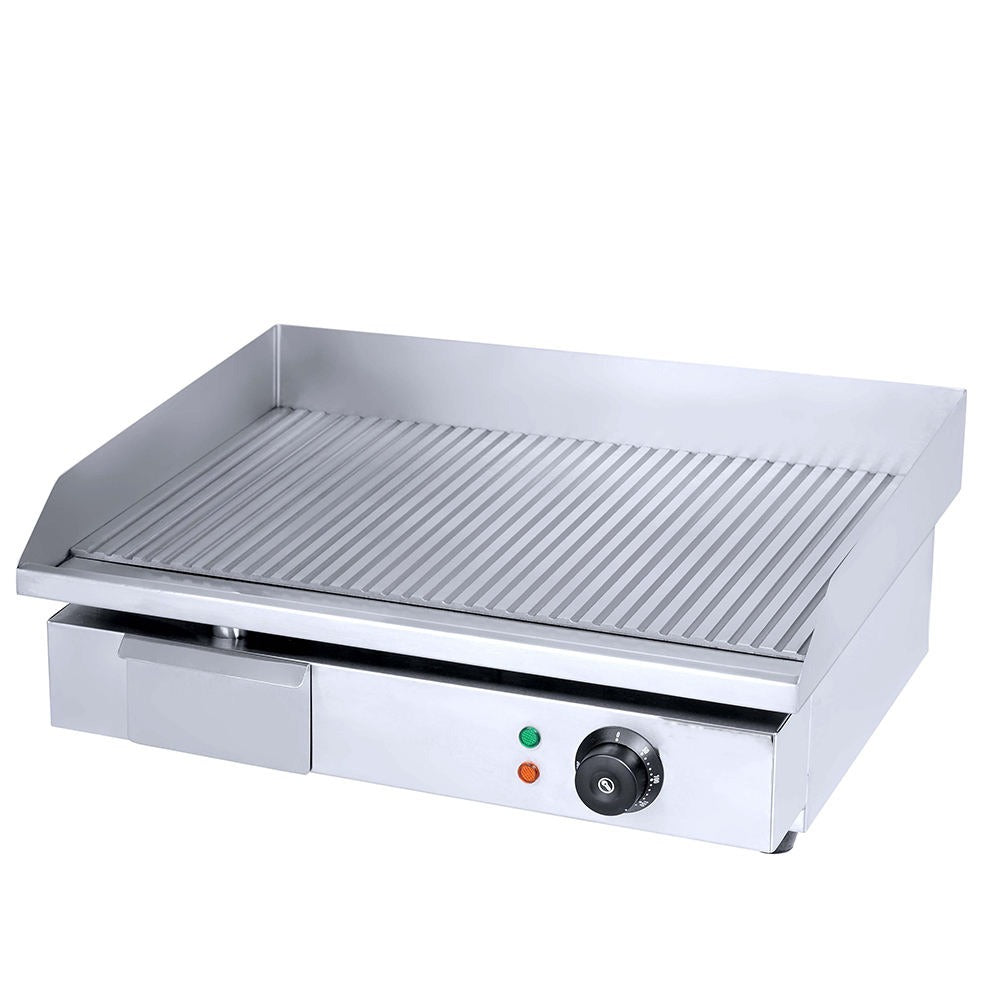 WG-818K YH Grooved Electric Griddle with 548×350mm cooking surface and 3kW power.

