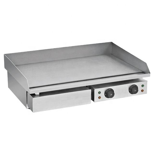 WG-818 YH Flat-Top Electric Griddle with 548×350mm grill plate and 3kW power.

